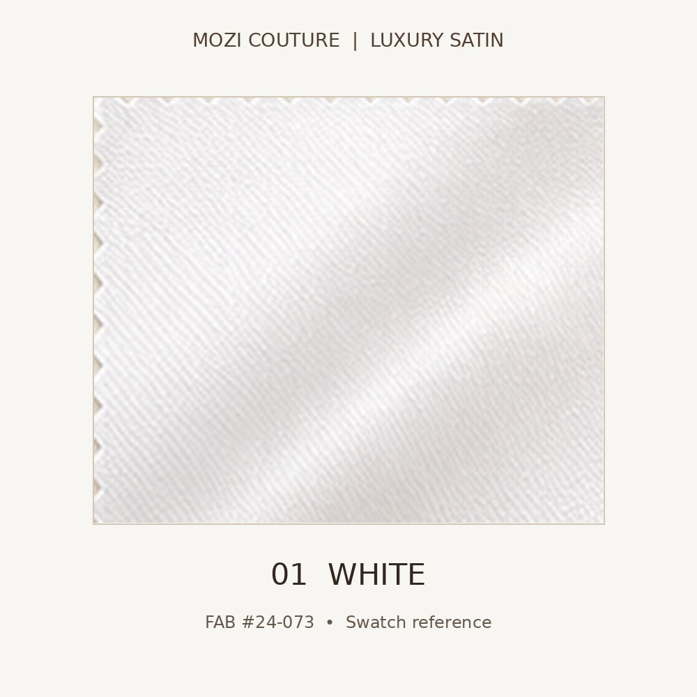Luxury Satin Fabric by the Yard | 170 GSM, Slight Stretch, 20 Colors | Mozi Couture