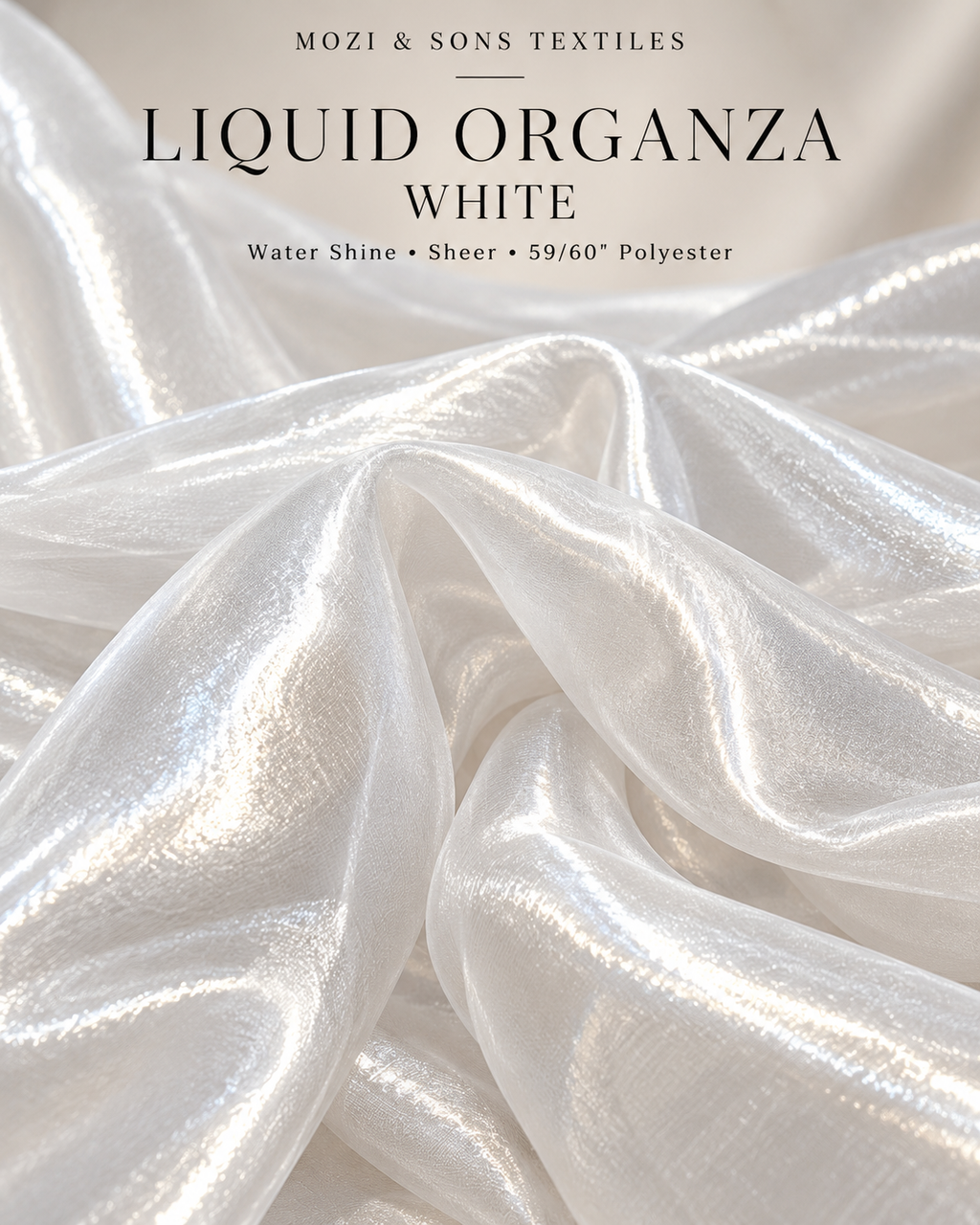 Liquid Organza Fabric by the Yard | FAB #24-046