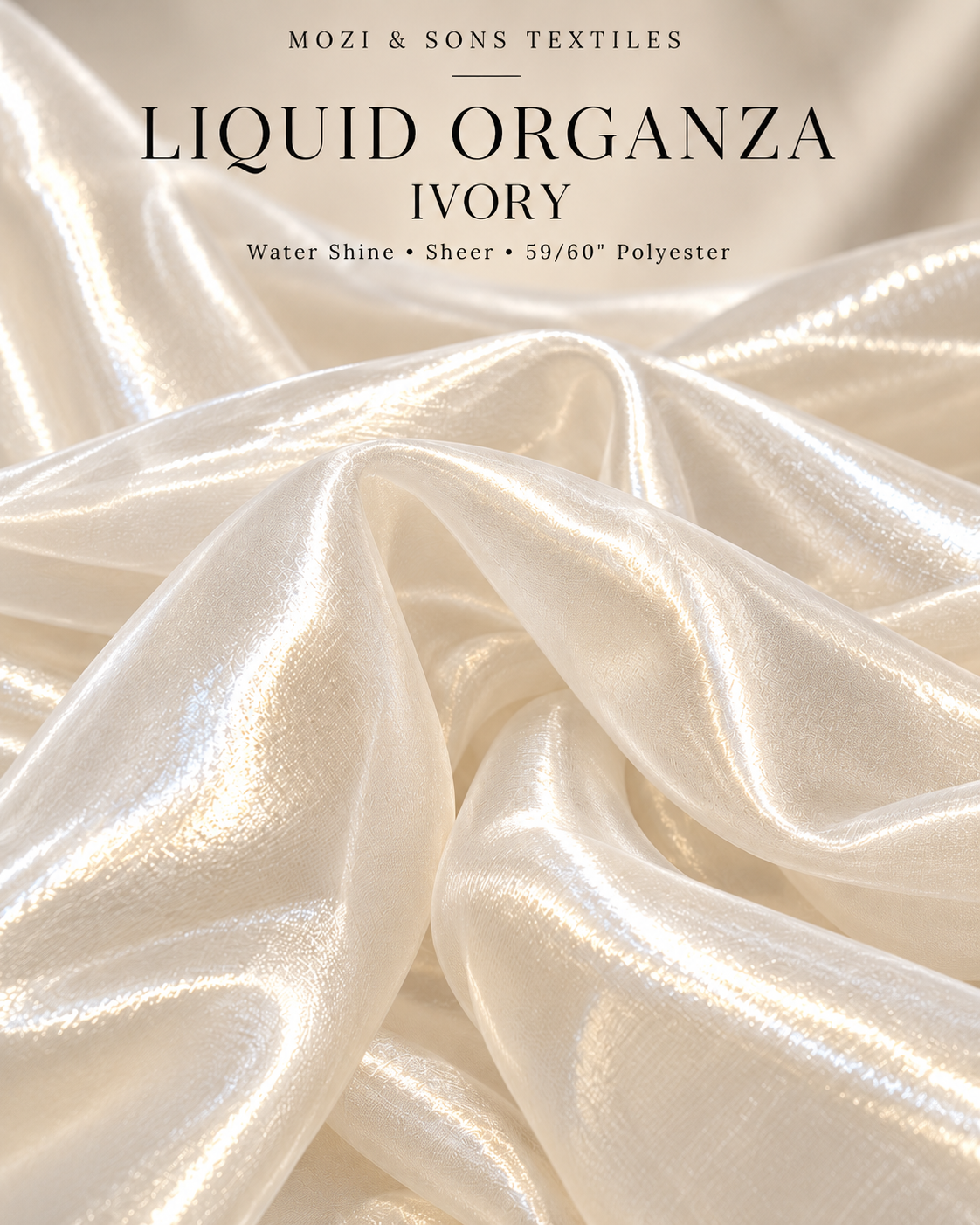 Liquid Organza Fabric by the Yard | FAB #24-046