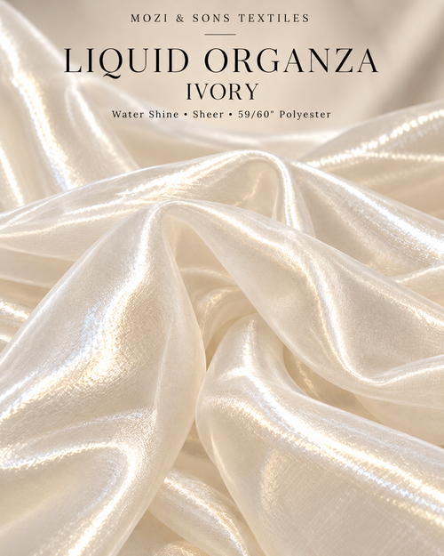 Liquid Organza Fabric by the Yard | FAB #24-046