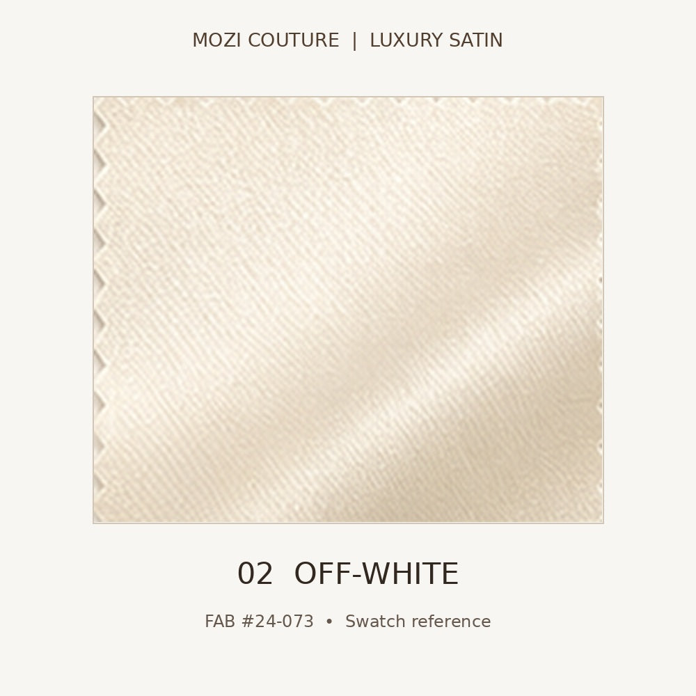 Luxury Satin Fabric by the Yard | 170 GSM, Slight Stretch, 20 Colors | Mozi Couture
