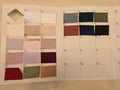 Actual Mozi Couture Luxury Satin physical swatch card