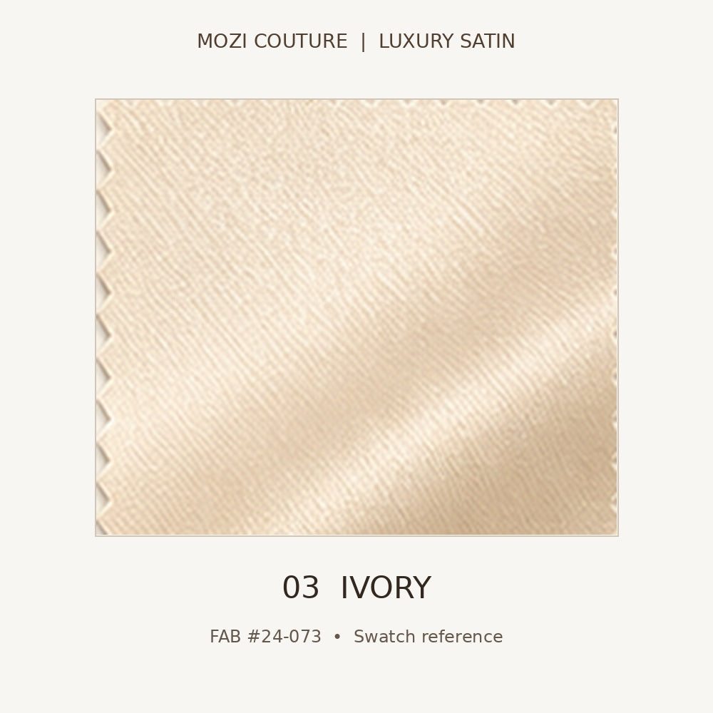 Luxury Satin Fabric by the Yard | 170 GSM, Slight Stretch, 20 Colors | Mozi Couture