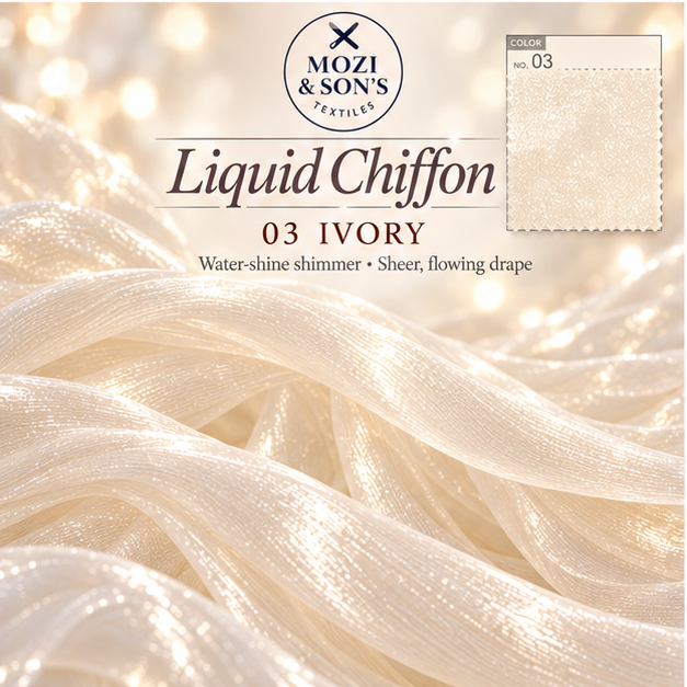 Liquid Chiffon Fabric by the Yard | FAB #24-022