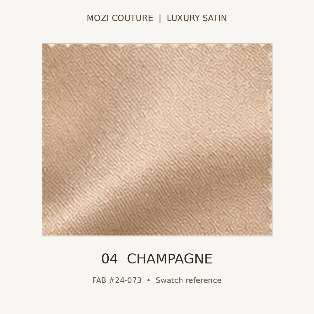 Luxury Satin Fabric by the Yard | 170 GSM, Slight Stretch, 20 Colors | Mozi Couture