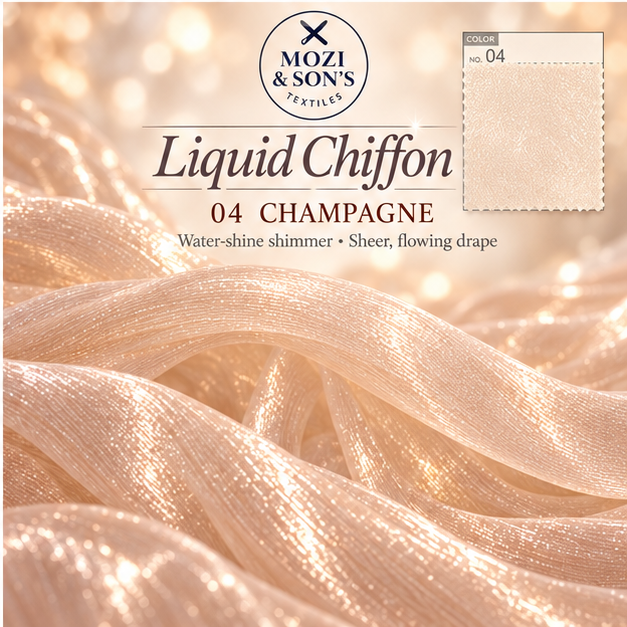 Liquid Chiffon Fabric by the Yard | FAB #24-022