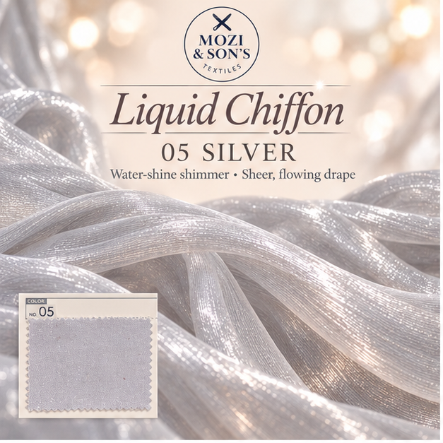 Liquid Chiffon Fabric by the Yard | FAB #24-022