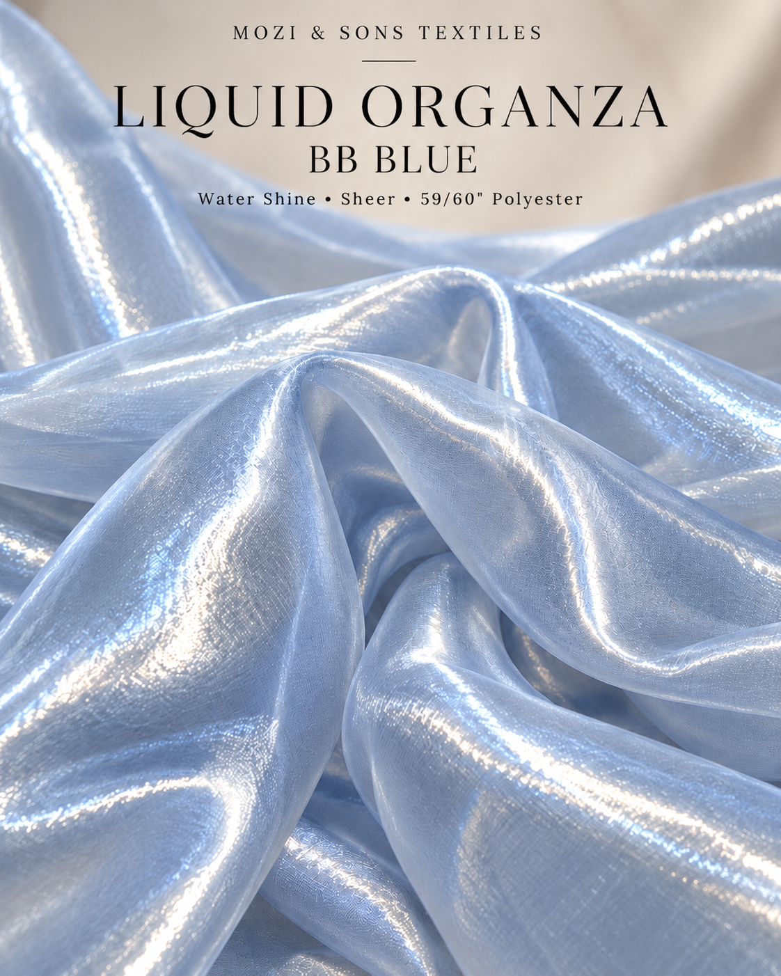 Liquid Organza Fabric by the Yard | FAB #24-046