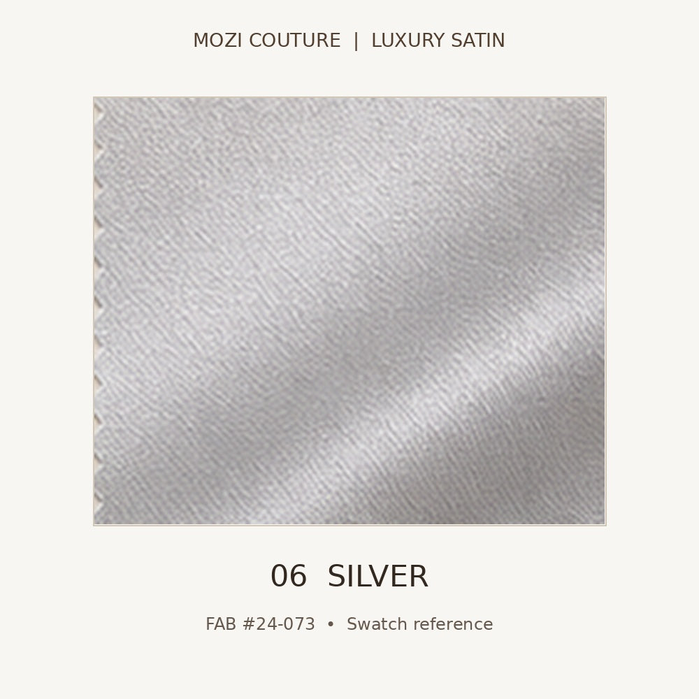 Luxury Satin Fabric by the Yard | 170 GSM, Slight Stretch, 20 Colors | Mozi Couture