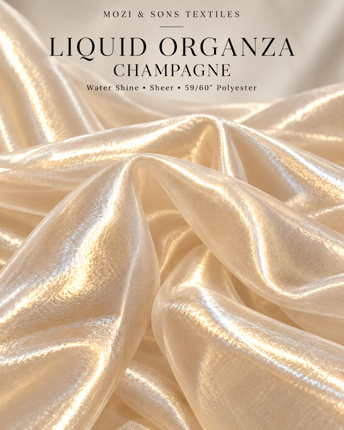 Liquid Organza Fabric by the Yard | FAB #24-046