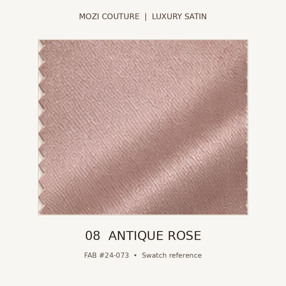 Luxury Satin Fabric by the Yard | 170 GSM, Slight Stretch, 20 Colors | Mozi Couture