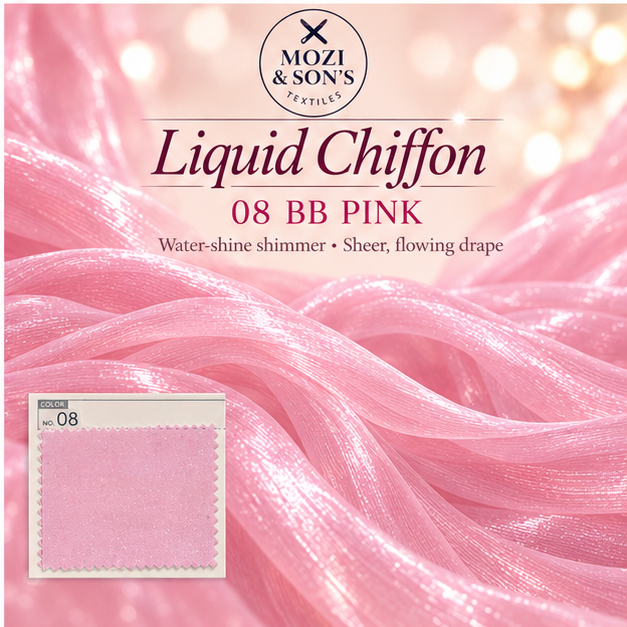 Liquid Chiffon Fabric by the Yard | FAB #24-022
