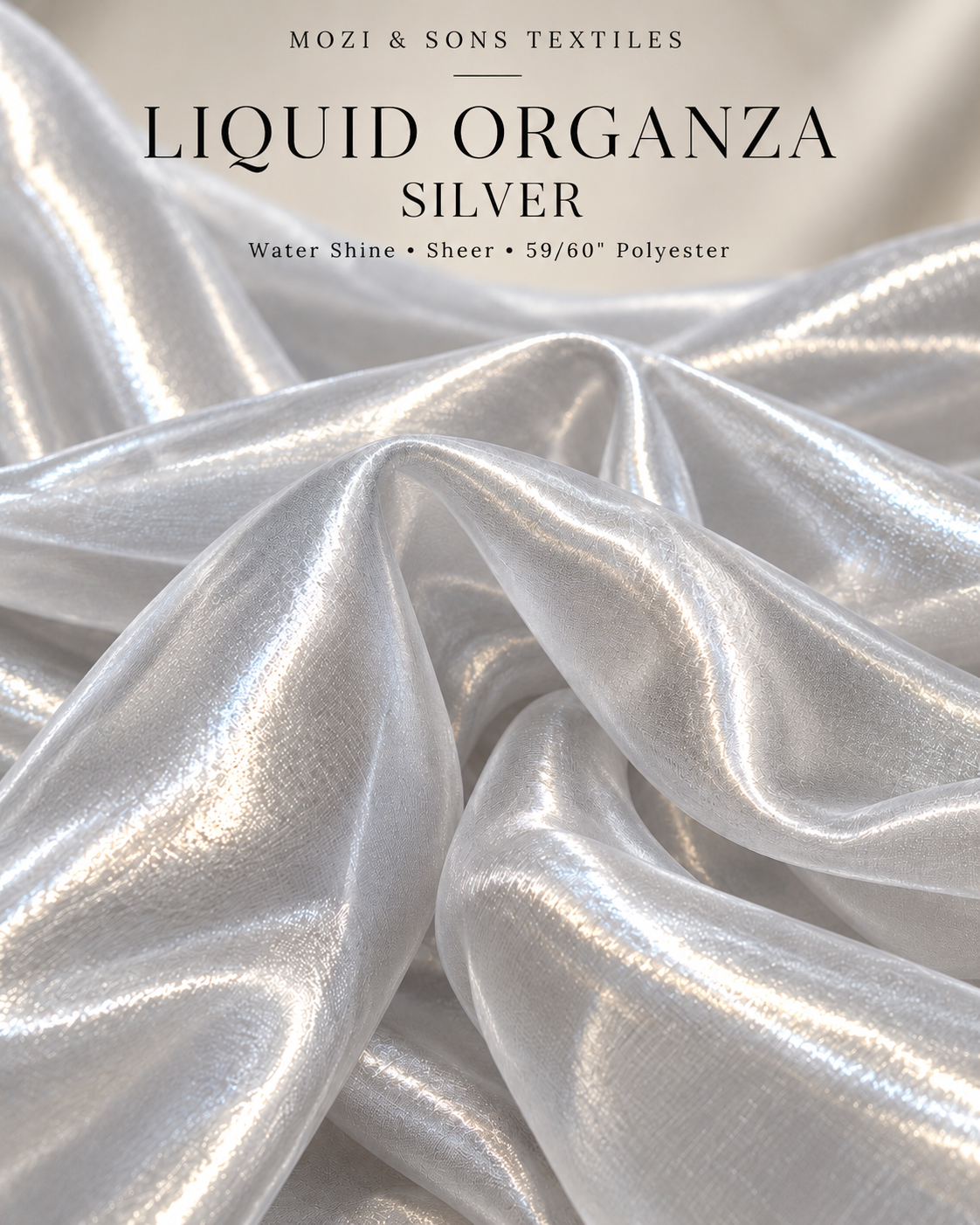 Liquid Organza Fabric by the Yard | FAB #24-046