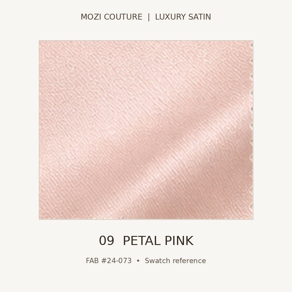 Luxury Satin Fabric by the Yard | 170 GSM, Slight Stretch, 20 Colors | Mozi Couture