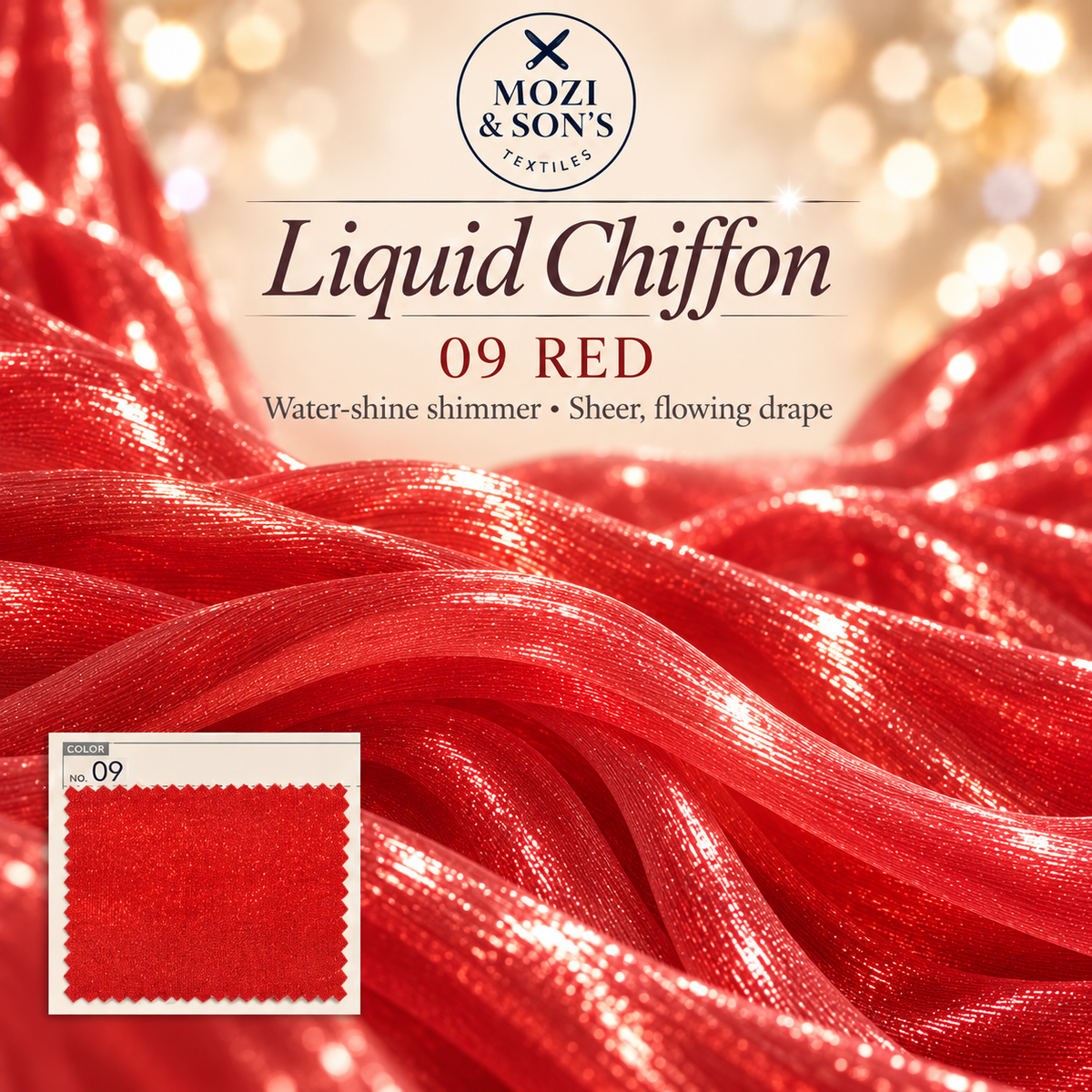 Liquid Chiffon Fabric by the Yard | FAB #24-022