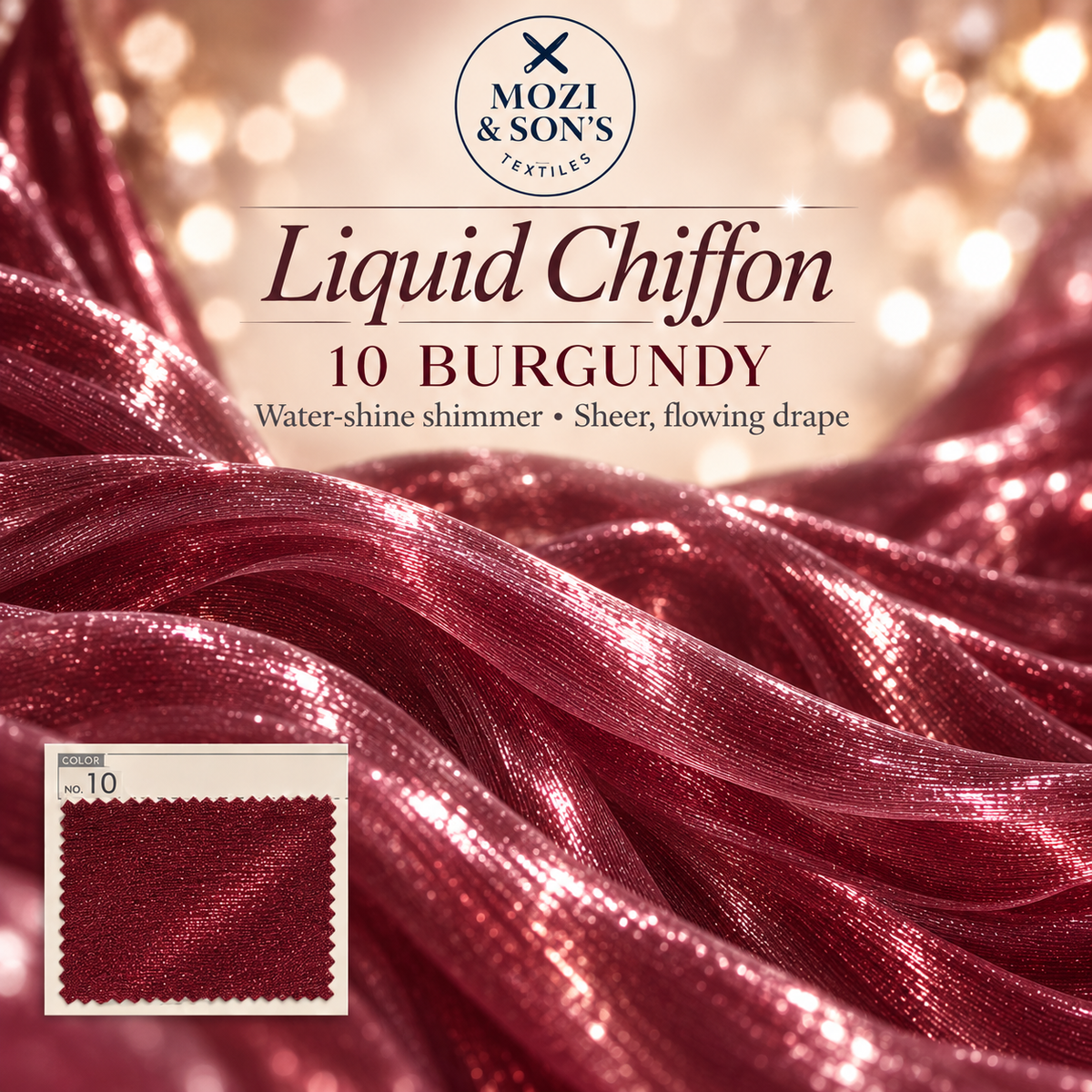 Liquid Chiffon Fabric by the Yard | FAB #24-022