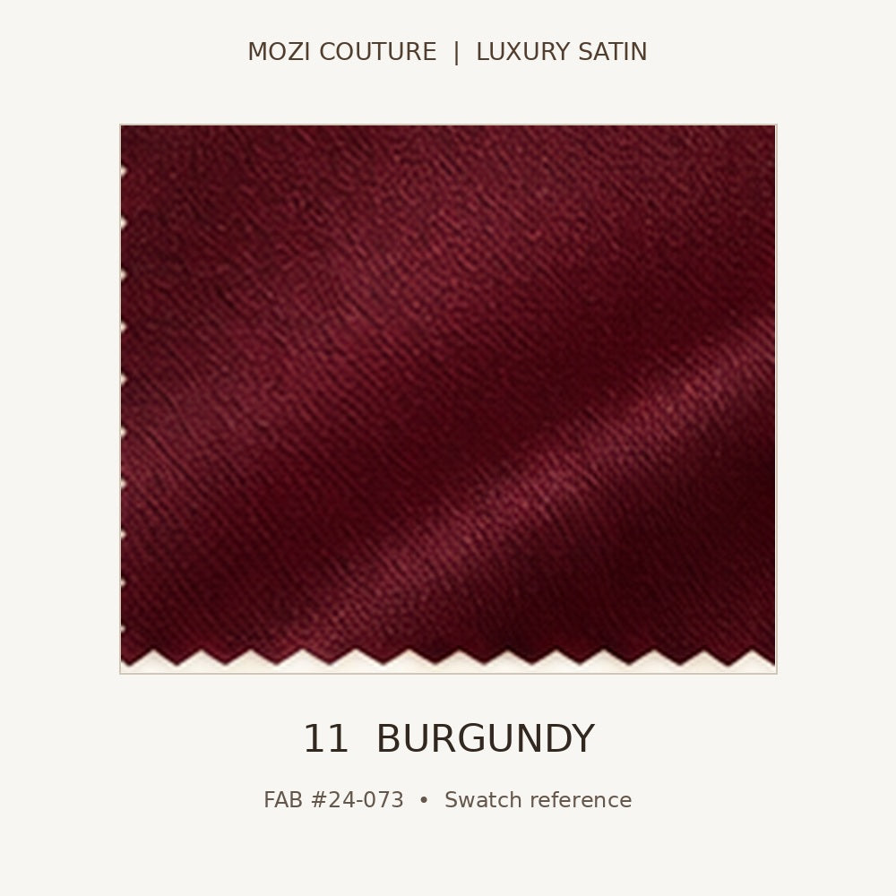 Luxury Satin Fabric by the Yard | 170 GSM, Slight Stretch, 20 Colors | Mozi Couture