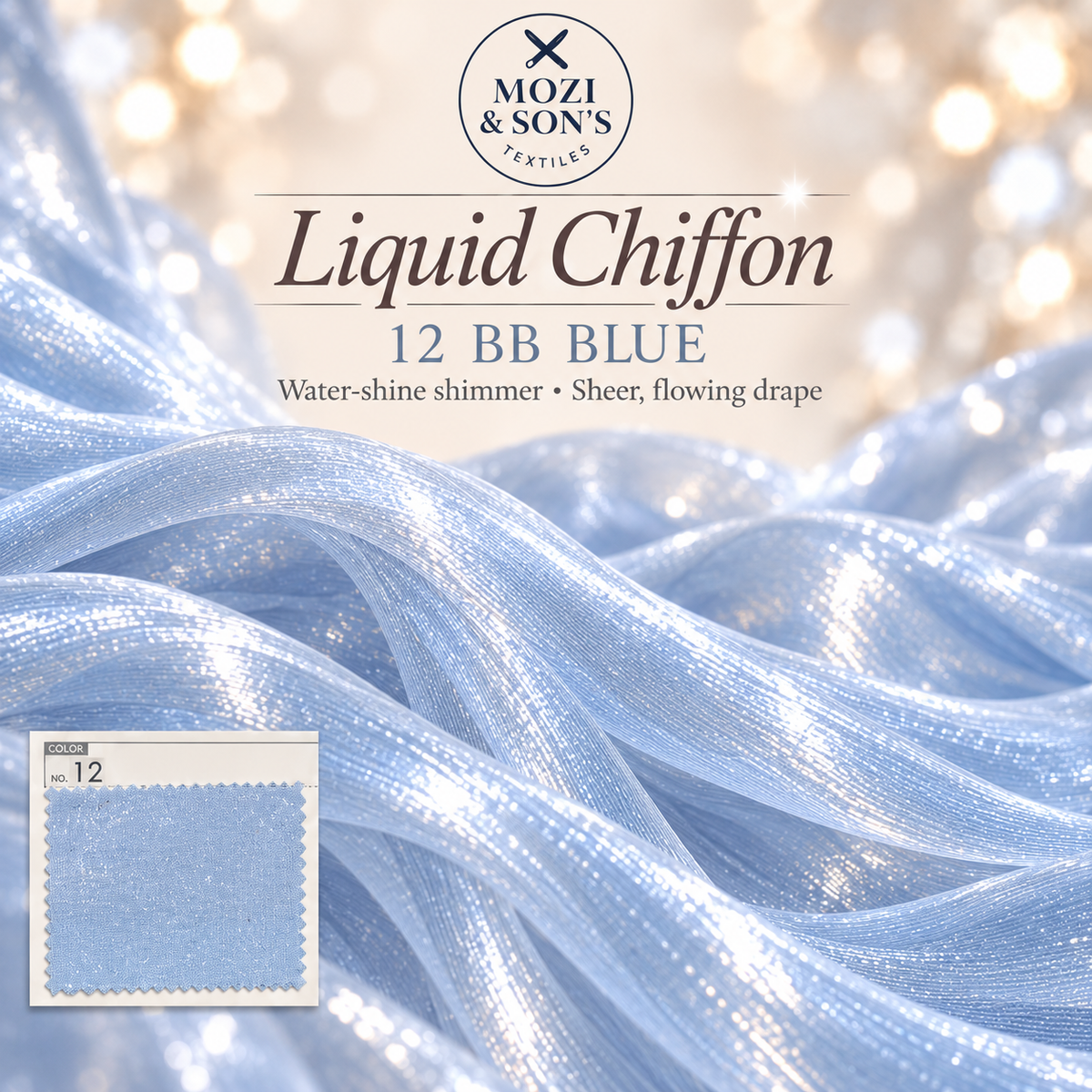 Liquid Chiffon Fabric by the Yard | FAB #24-022