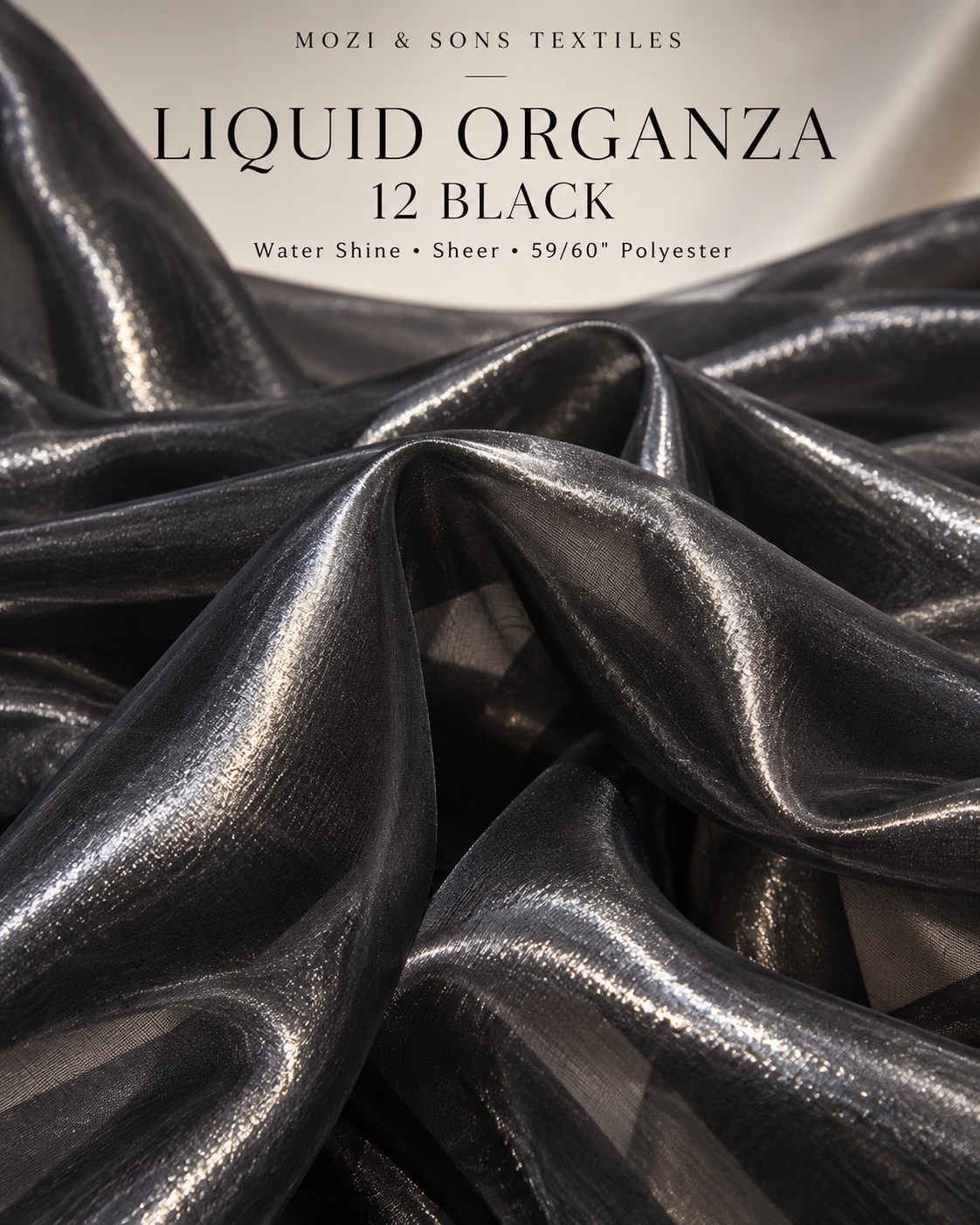 Liquid Organza Fabric by the Yard | FAB #24-046
