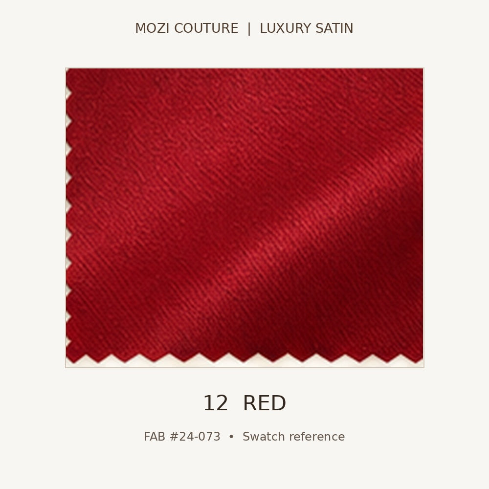 Luxury Satin Fabric by the Yard | 170 GSM, Slight Stretch, 20 Colors | Mozi Couture