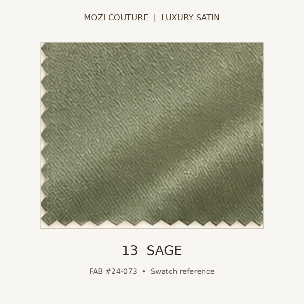 Luxury Satin Fabric by the Yard | 170 GSM, Slight Stretch, 20 Colors | Mozi Couture
