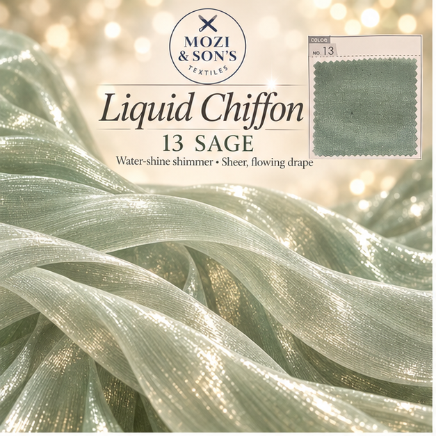 Liquid Chiffon Fabric by the Yard | FAB #24-022