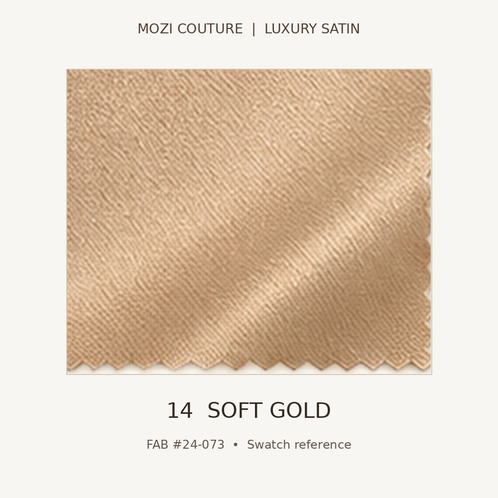 Luxury Satin Fabric by the Yard | 170 GSM, Slight Stretch, 20 Colors | Mozi Couture