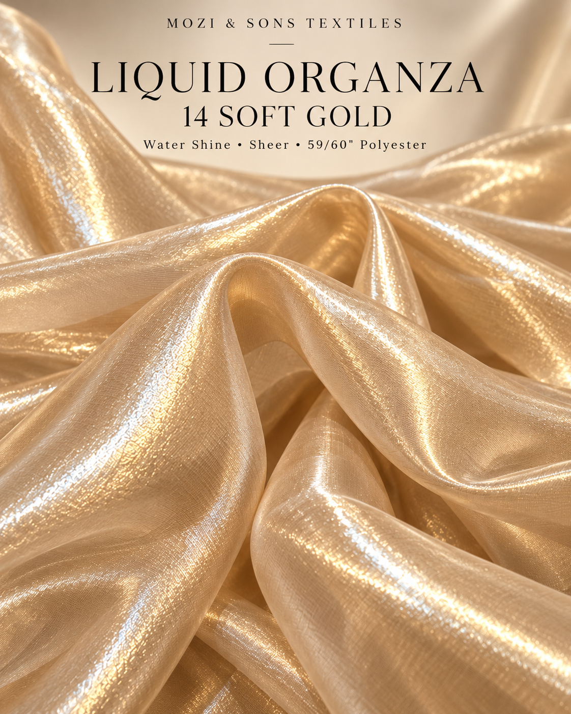 Liquid Organza Fabric by the Yard | FAB #24-046