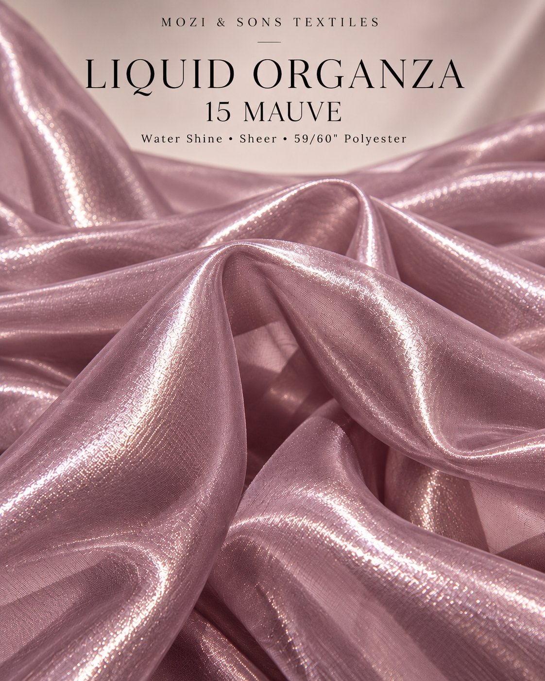 Liquid Organza Fabric by the Yard | FAB #24-046