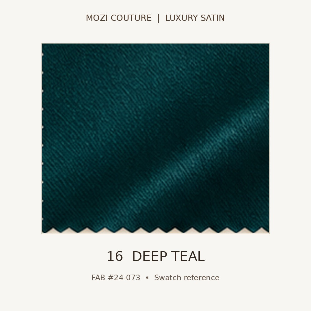 Luxury Satin Fabric by the Yard | 170 GSM, Slight Stretch, 20 Colors | Mozi Couture