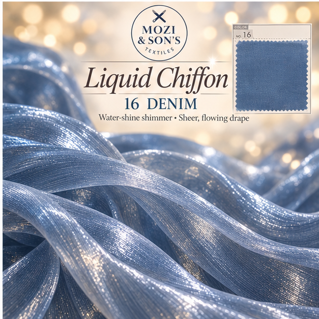 Liquid Chiffon Fabric by the Yard | FAB #24-022