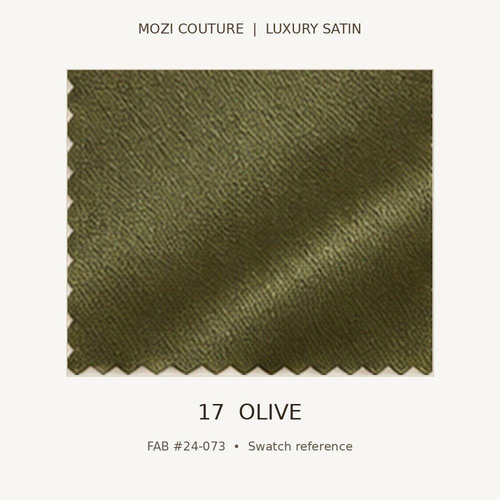 Luxury Satin Fabric by the Yard | 170 GSM, Slight Stretch, 20 Colors | Mozi Couture