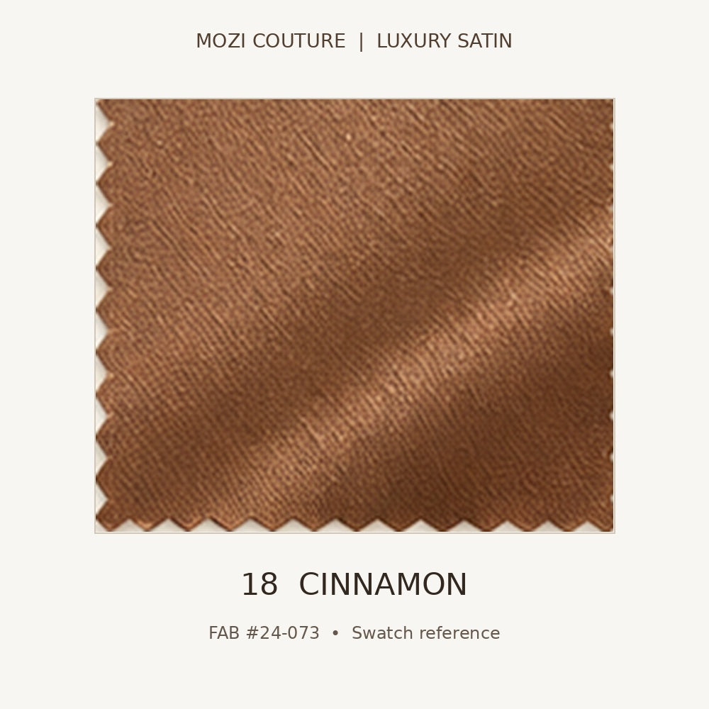Luxury Satin Fabric by the Yard | 170 GSM, Slight Stretch, 20 Colors | Mozi Couture