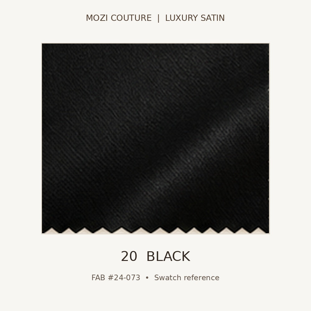 Luxury Satin Fabric by the Yard | 170 GSM, Slight Stretch, 20 Colors | Mozi Couture