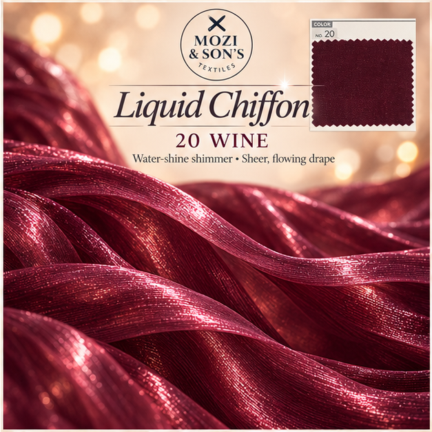 Liquid Chiffon Fabric by the Yard | FAB #24-022