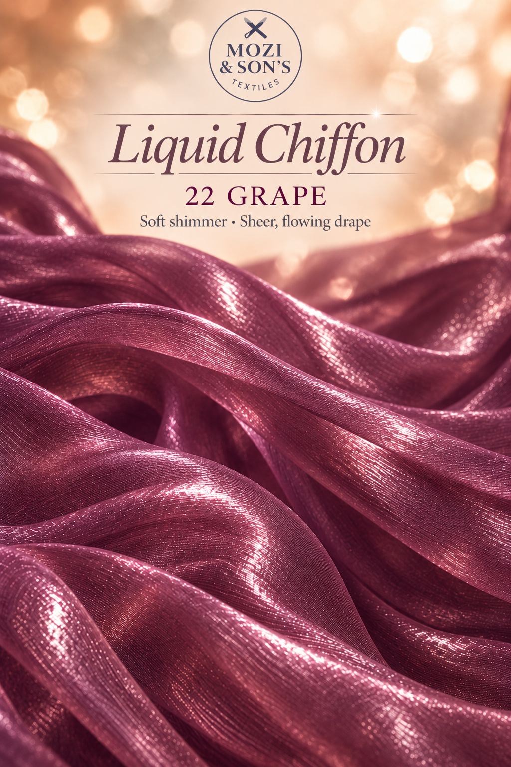 Liquid Chiffon Fabric by the Yard | FAB #24-022