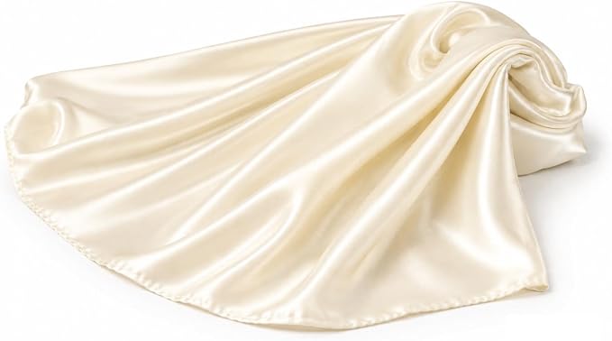Ivory stretch charmeuse satin fabric, draped detail