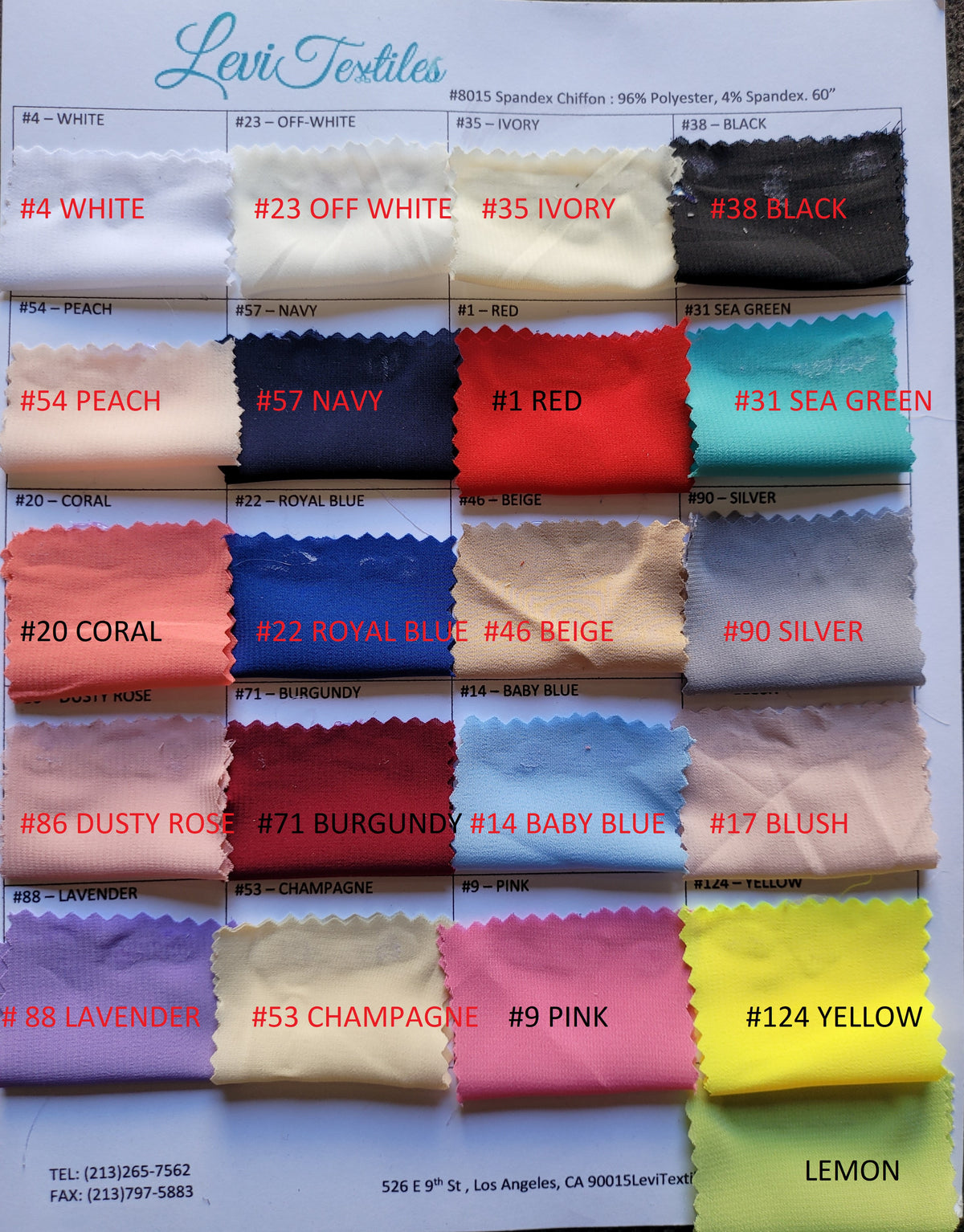 Stretch Chiffon #8015
