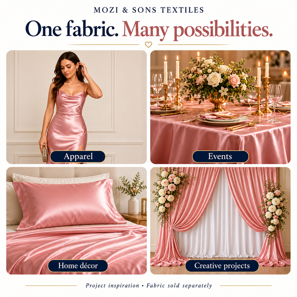 Stretch Charmeuse Satin Fabric