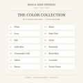 Casino satin 14-color chart