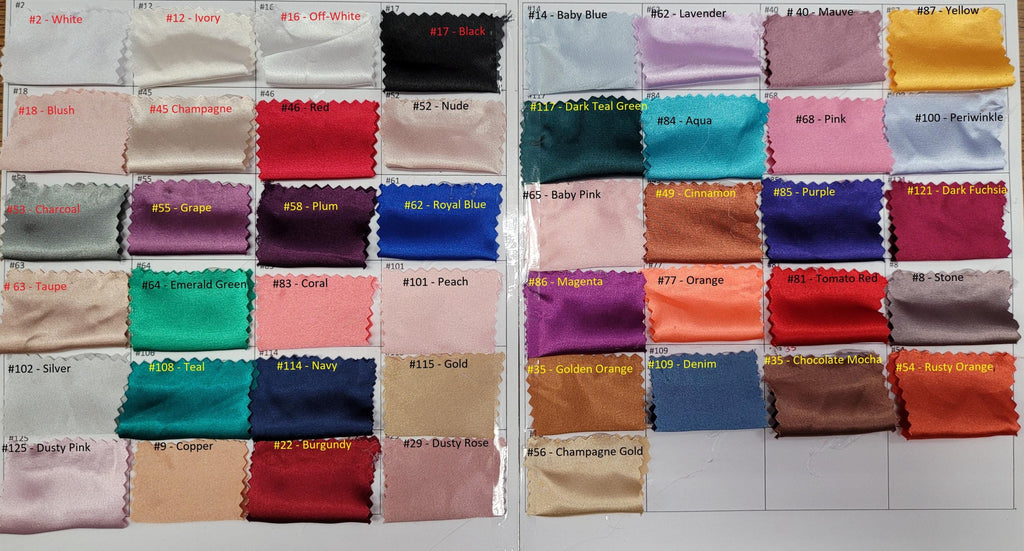 Stretch Charmeuse Satin Fabric