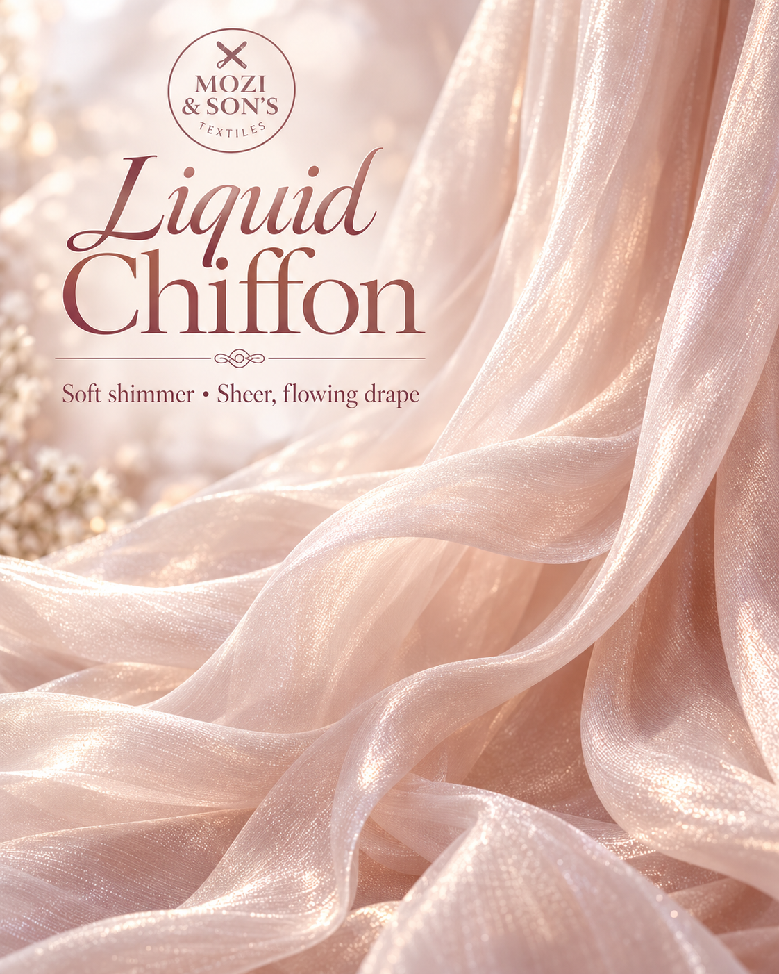 Liquid Chiffon Fabric by the Yard | FAB #24-022