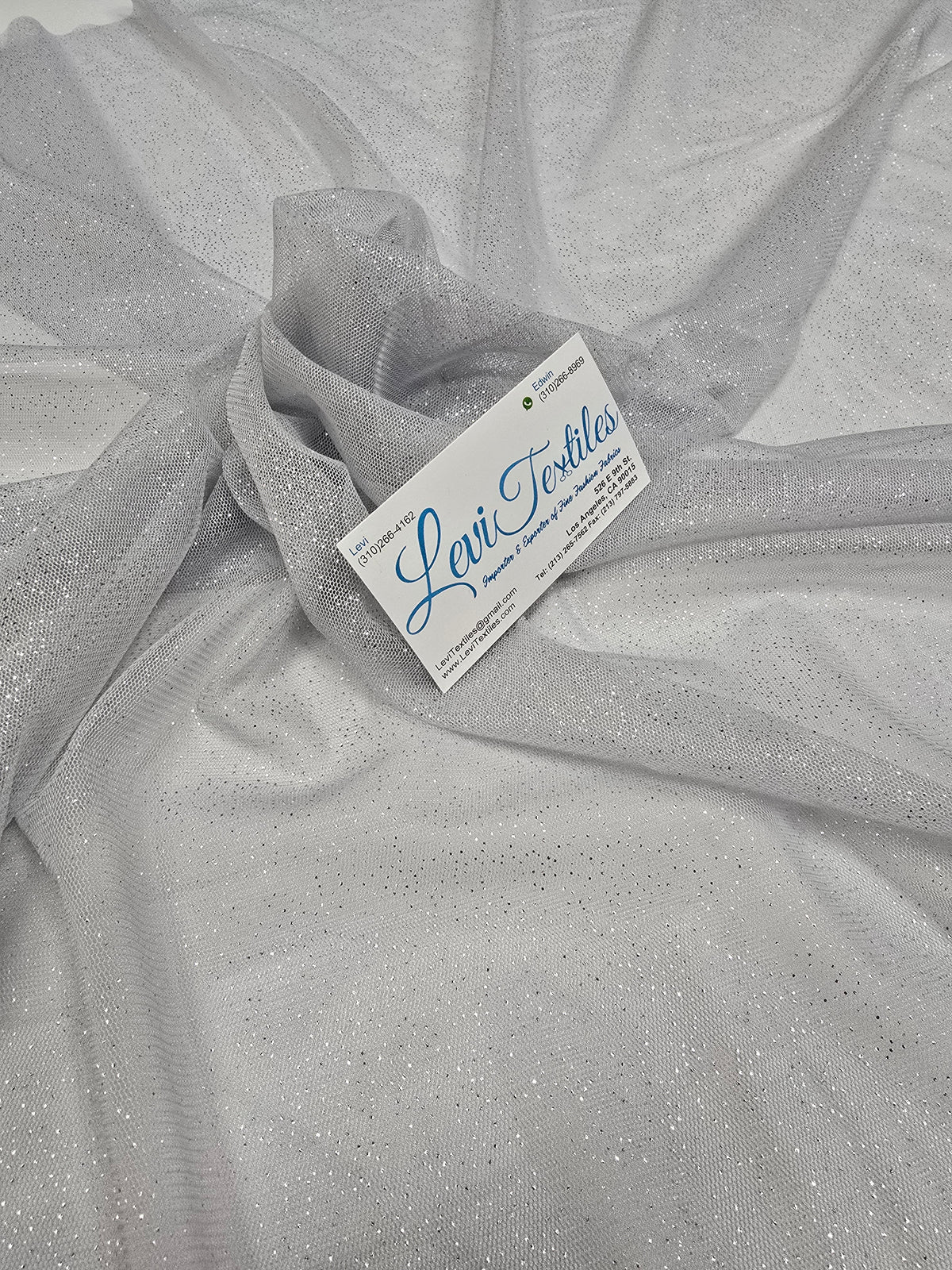 FAB #17-004 foil mesh — Silver / Silver (mesh / foil)
