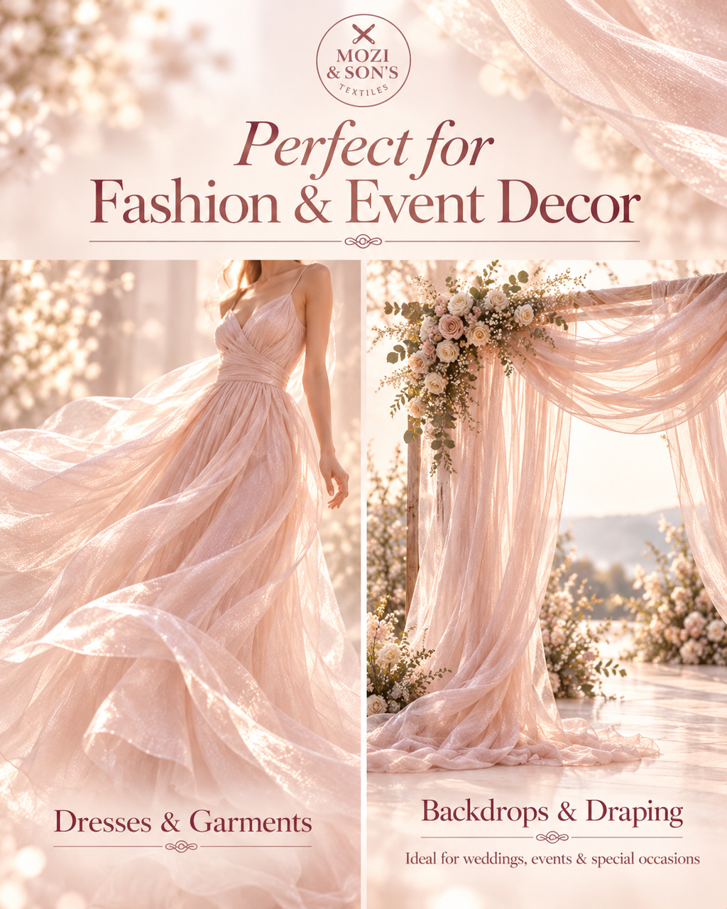 Liquid Chiffon Fabric by the Yard | FAB #24-022