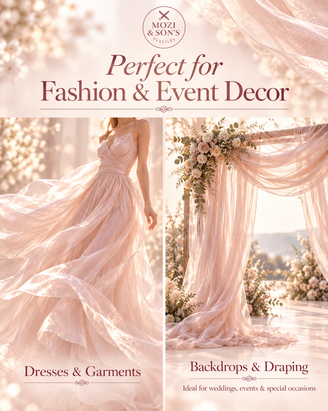 Liquid Chiffon Fabric by the Yard | FAB #24-022
